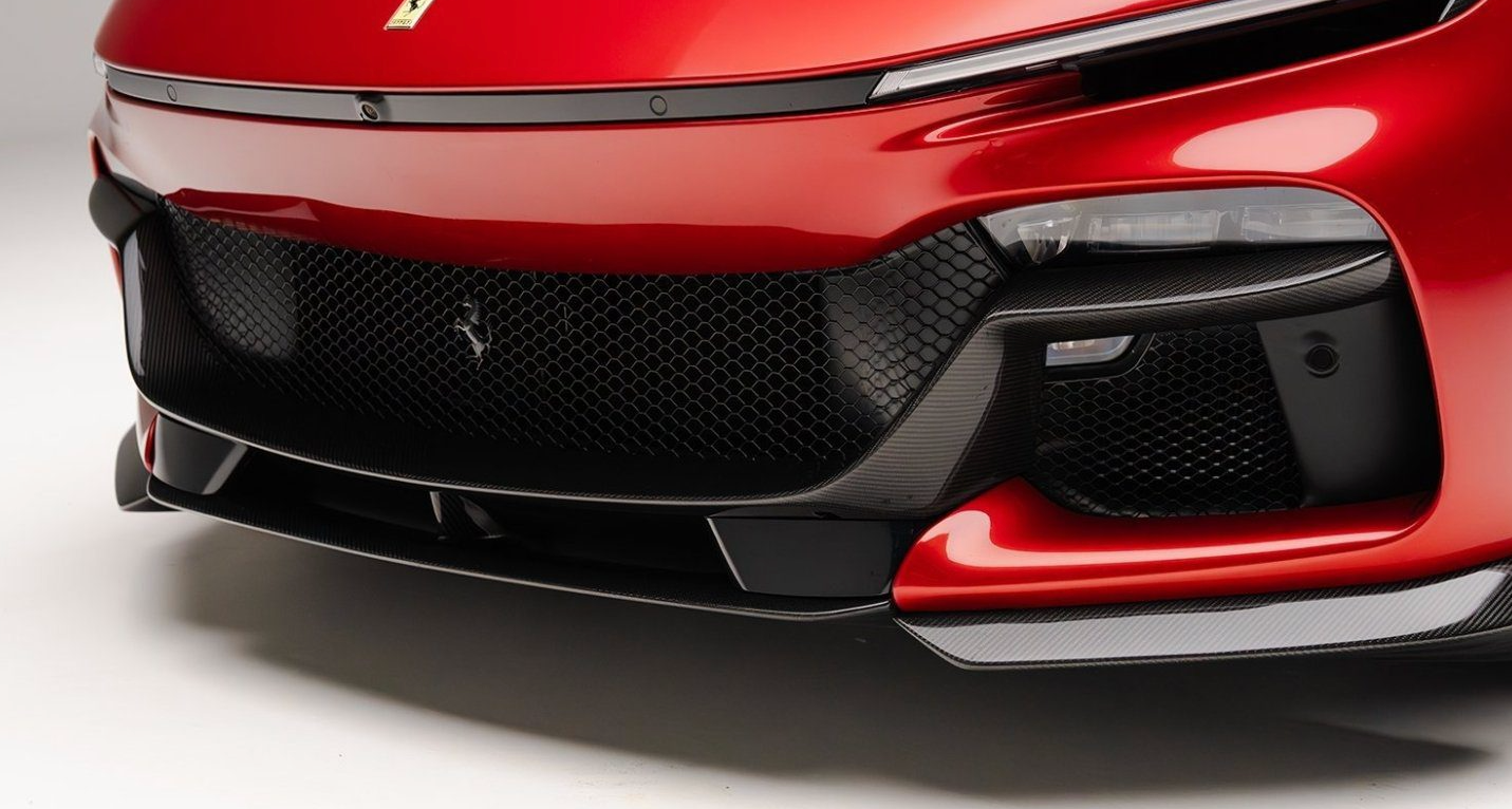 NOVITEC Carbon Front Lip Center Piece for Ferrari Purosangue