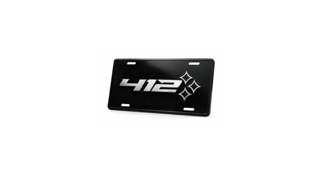 412 Aluminum License Plate - 412 Motorsport