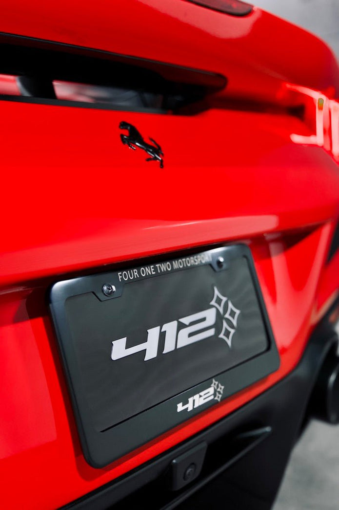 412 Aluminum License Plate Frame - 412 Motorsport