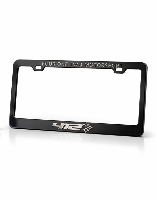 412 Aluminum License Plate Frame - 412 Motorsport