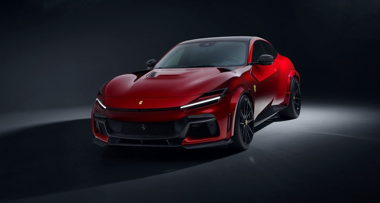 NOVITEC Carbon Front Lip Center Piece for Ferrari Purosangue