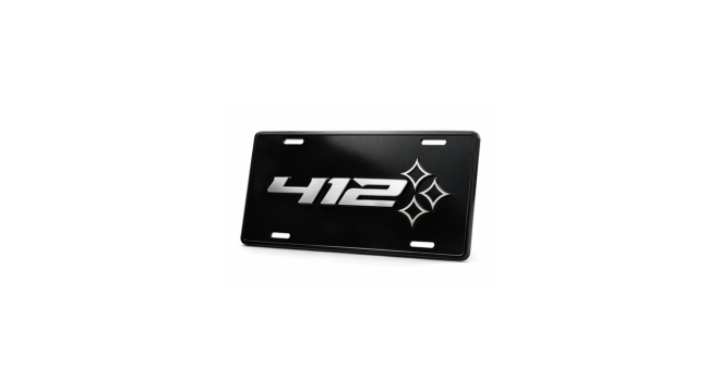 412 Aluminum License Plate