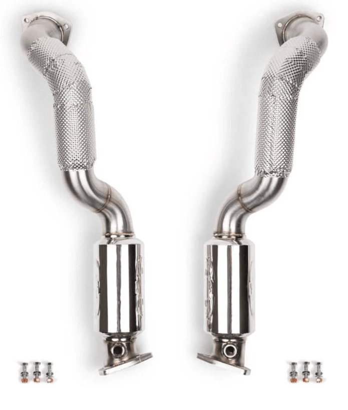 Fabspeed Over Axle Link Pipes RESONATED for Porsche 718 GT4RS / Spyder RS - 412 Motorsport