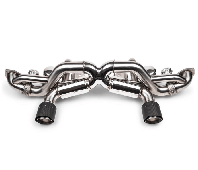Fabspeed Valved X - Pipe Catback Exhaust System stainless steel for Porsche 718 GT4RS/Spyder RS - 412 Motorsport