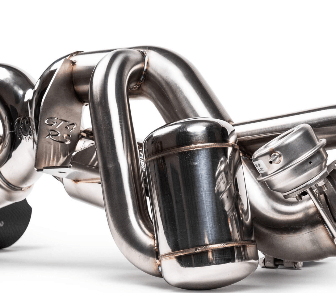 Fabspeed Valved X - Pipe Catback Exhaust System stainless steel for Porsche 718 GT4RS/Spyder RS - 412 Motorsport