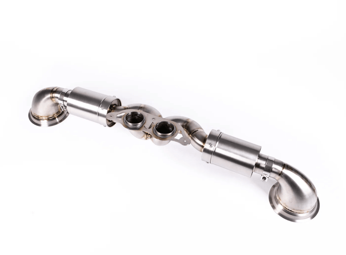 JCR Porsche 992 GT3/RS/ Touring/ ST Titanium Race Pipe (silenced) - 412 Motorsport