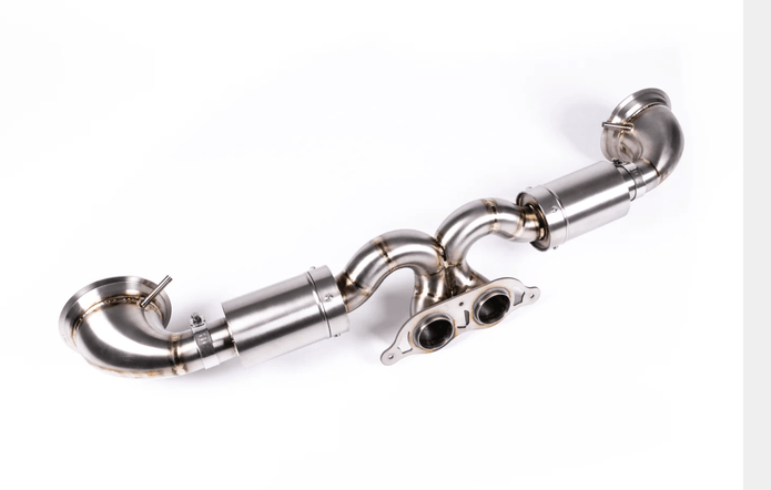 JCR Porsche 992 GT3/RS/ Touring/ ST Titanium Race Pipe (silenced) - 412 Motorsport