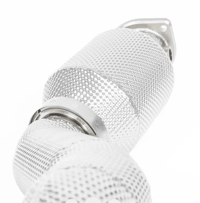 JCR Titanium Link Pipes (RACE CATS) for 718 GT4RS / Spyder RS - 412 Motorsport