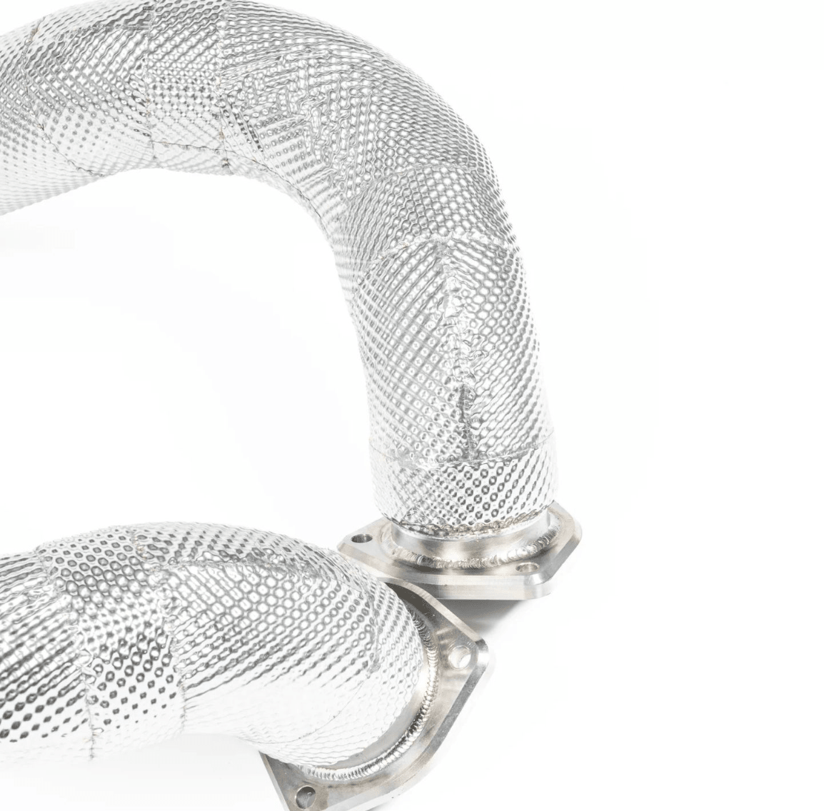 JCR Titanium Non - Silenced Link Pipes for 982 Porsche 718 Cayman GT4 RS / Spyder RS - 412 Motorsport