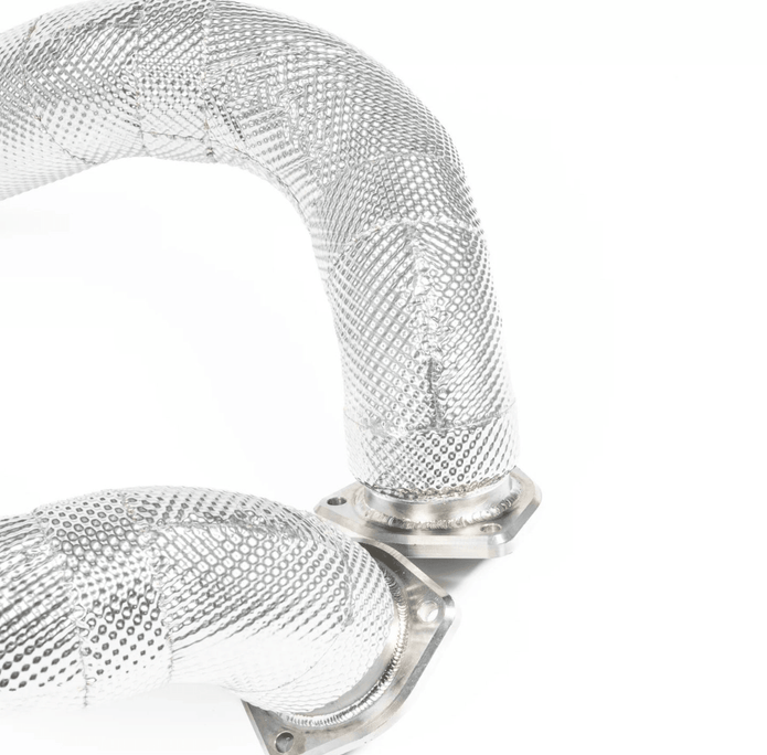 JCR Titanium Non - Silenced Link Pipes for 982 Porsche 718 Cayman GT4 RS / Spyder RS - 412 Motorsport