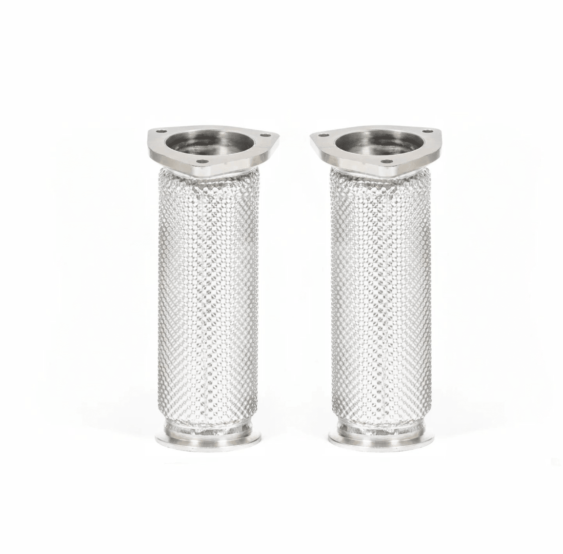 JCR Titanium Non - Silenced Link Pipes for 982 Porsche 718 Cayman GT4 RS / Spyder RS - 412 Motorsport