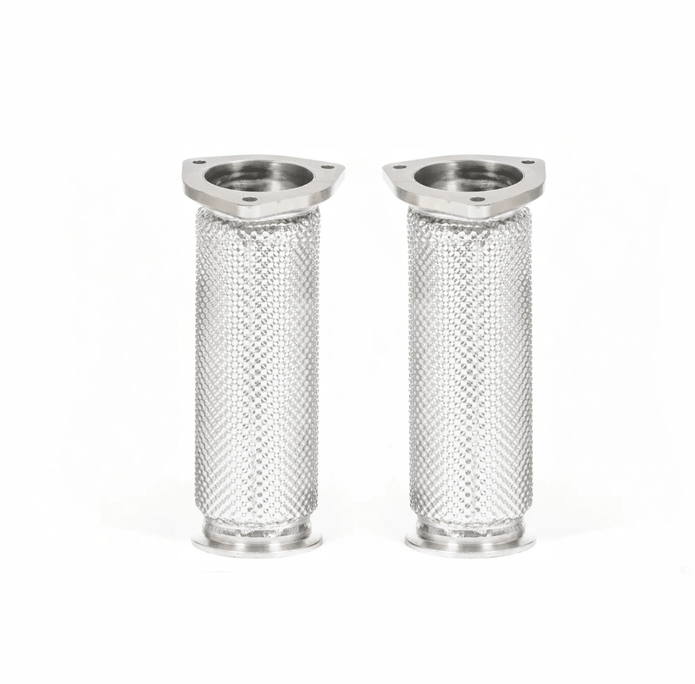 JCR Titanium Non - Silenced Link Pipes for 982 Porsche 718 Cayman GT4 RS / Spyder RS - 412 Motorsport