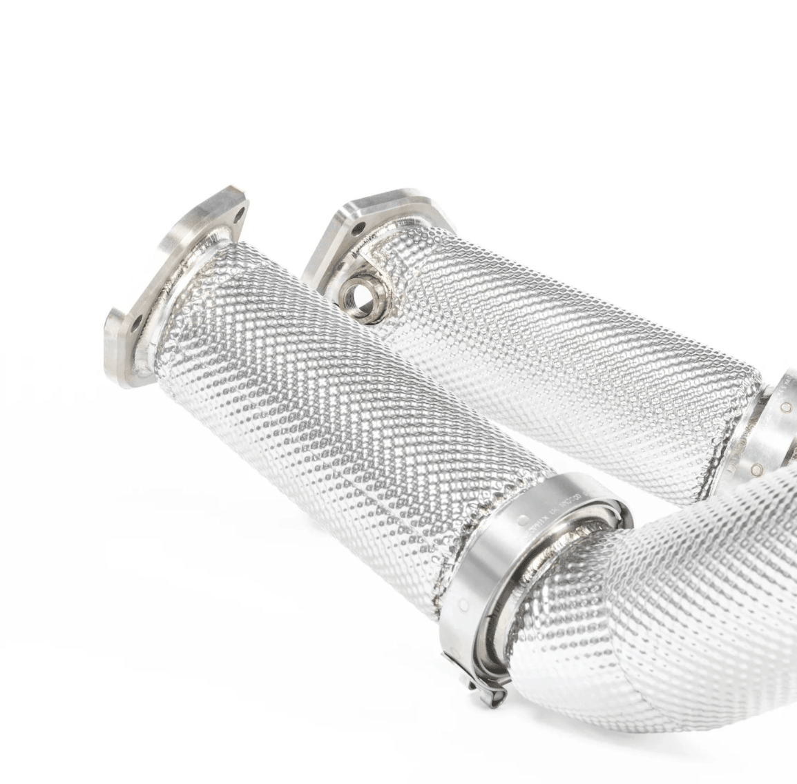 JCR Titanium Non - Silenced Link Pipes for 982 Porsche 718 Cayman GT4 RS / Spyder RS - 412 Motorsport
