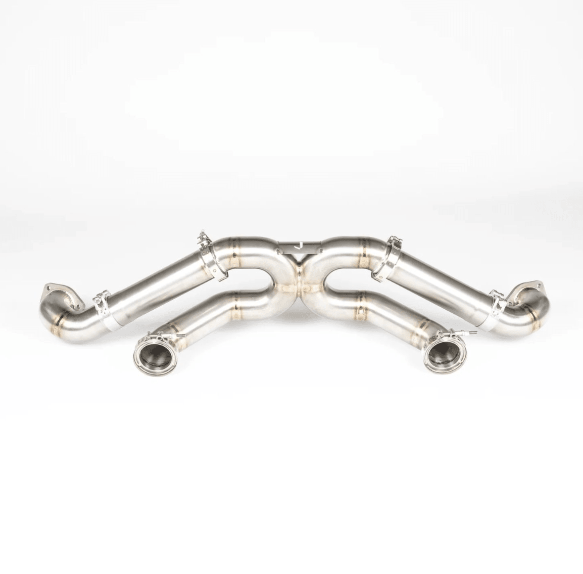 JCR Titanium Race Pipe (Non - Silenced) for Porsche 718 Cayman GT4 RS / Porsche 718 Spyder RS - 412 Motorsport