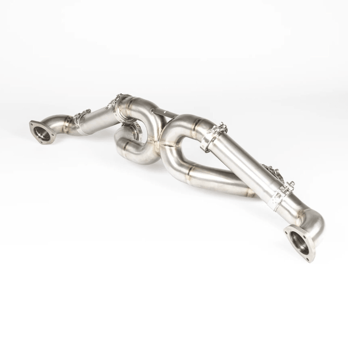JCR Titanium Race Pipe (Non - Silenced) for Porsche 718 Cayman GT4 RS / Porsche 718 Spyder RS - 412 Motorsport