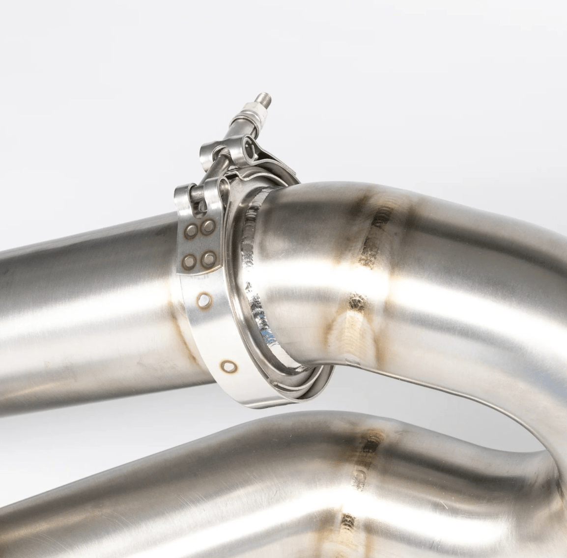 JCR Titanium Race Pipe (Non - Silenced) for Porsche 718 Cayman GT4 RS / Porsche 718 Spyder RS - 412 Motorsport