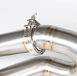 JCR Titanium Race Pipe (Non - Silenced) for Porsche 718 Cayman GT4 RS / Porsche 718 Spyder RS - 412 Motorsport