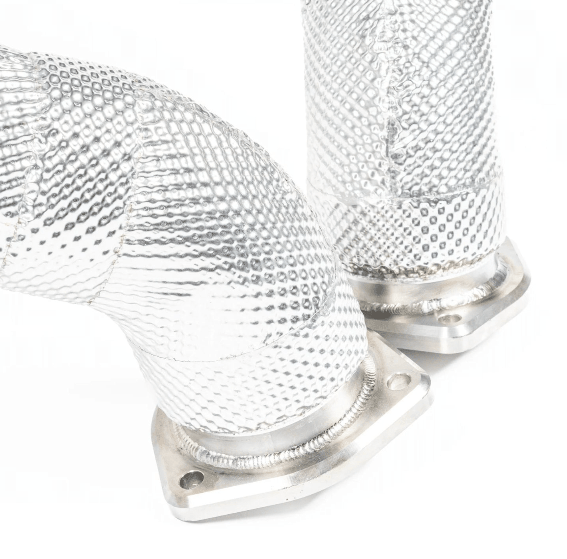 JCR Titanium Silenced Link Pipes for 982 Porsche 718 Cayman GT4 RS / Spyder RS - 412 Motorsport