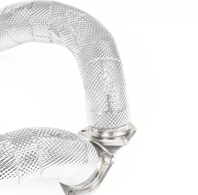 JCR Titanium Silenced Link Pipes for 982 Porsche 718 Cayman GT4 RS / Spyder RS - 412 Motorsport