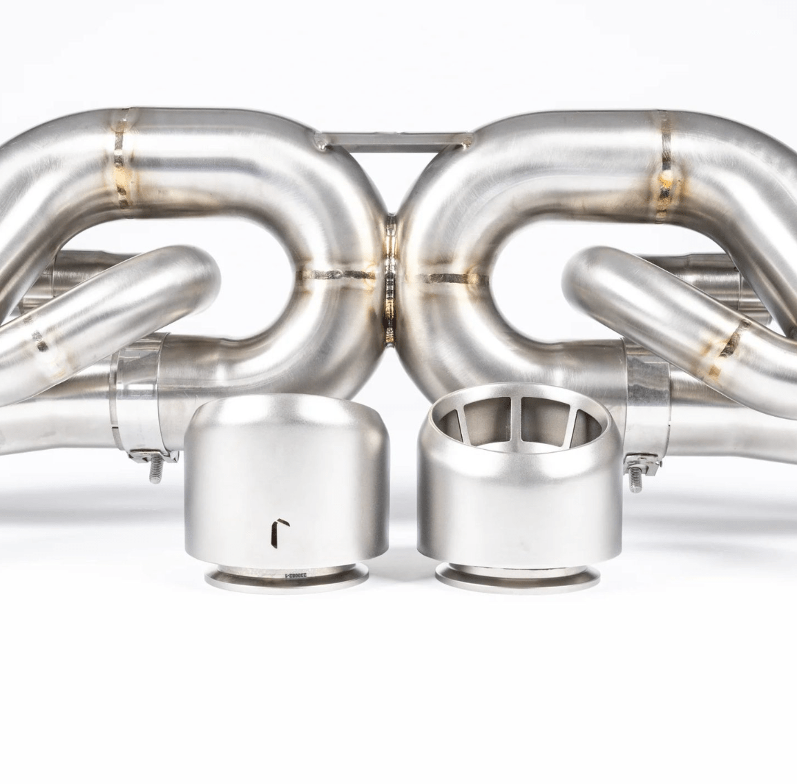 JCR Titanium Valved Race Pipe System for 982 Porsche 718 Cayman GT4 RS / Spyder RS - 412 Motorsport