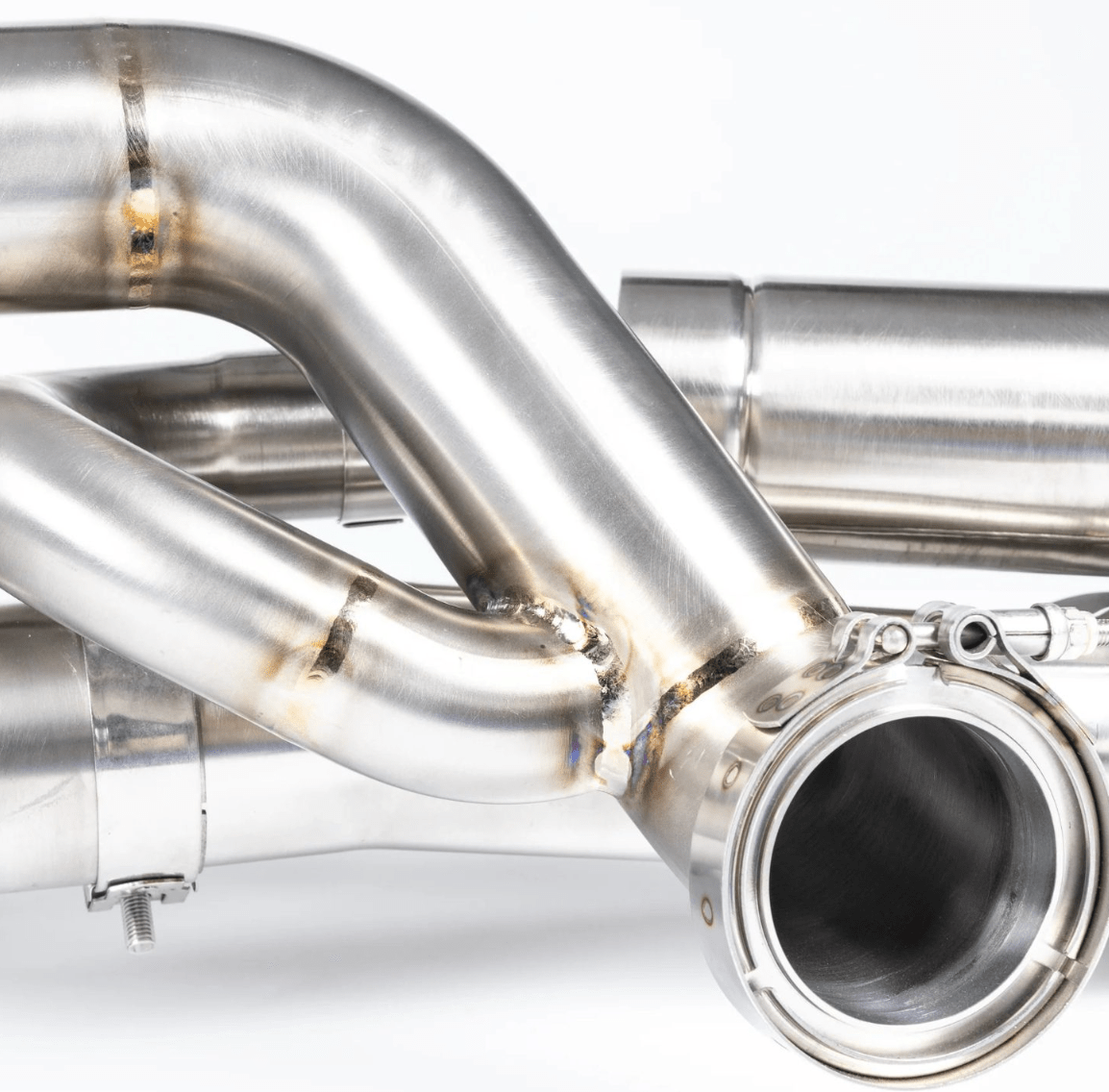 JCR Titanium Valved Race Pipe System for 982 Porsche 718 Cayman GT4 RS / Spyder RS - 412 Motorsport