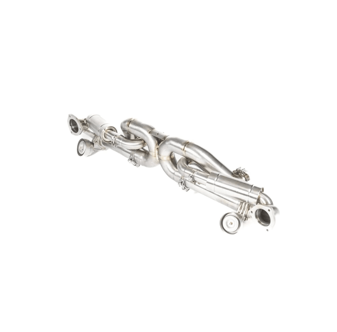 JCR Titanium Valved Race Pipe System for 982 Porsche 718 Cayman GT4 RS / Spyder RS - 412 Motorsport