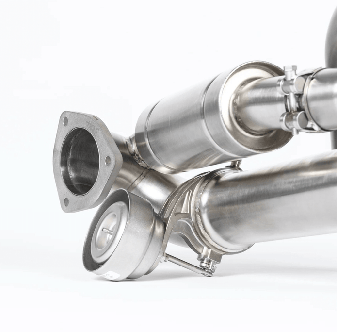JCR Titanium Valved Race Pipe System for 982 Porsche 718 Cayman GT4 RS / Spyder RS - 412 Motorsport