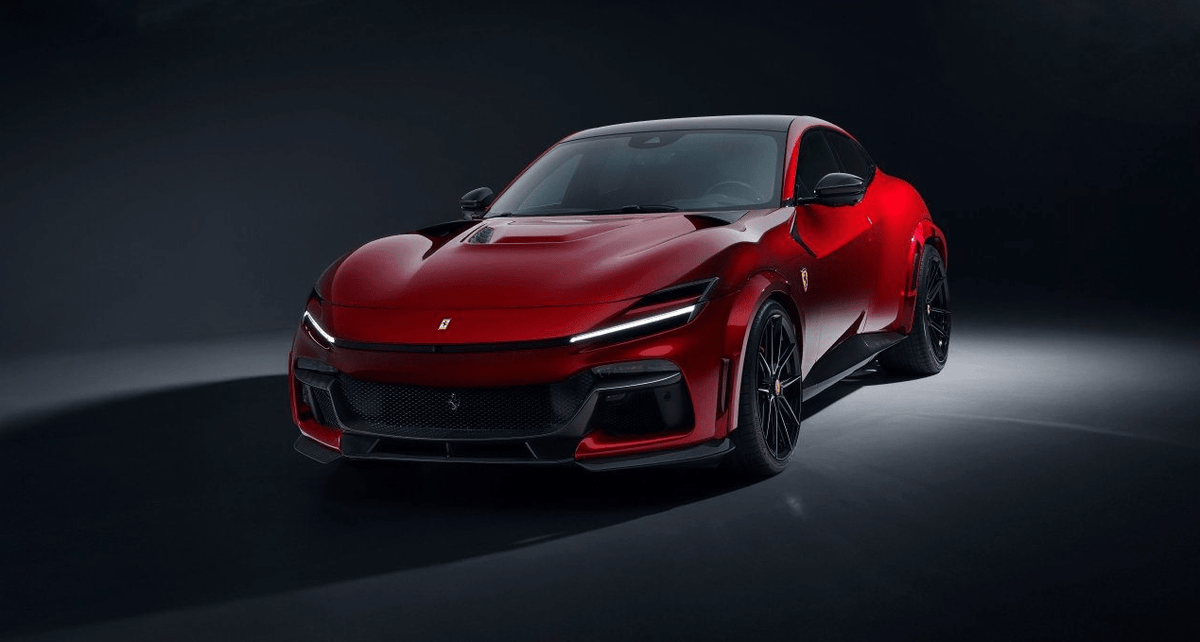 NOVITEC Carbon Front Lip Center Piece for Ferrari Purosangue - 412 Motorsport
