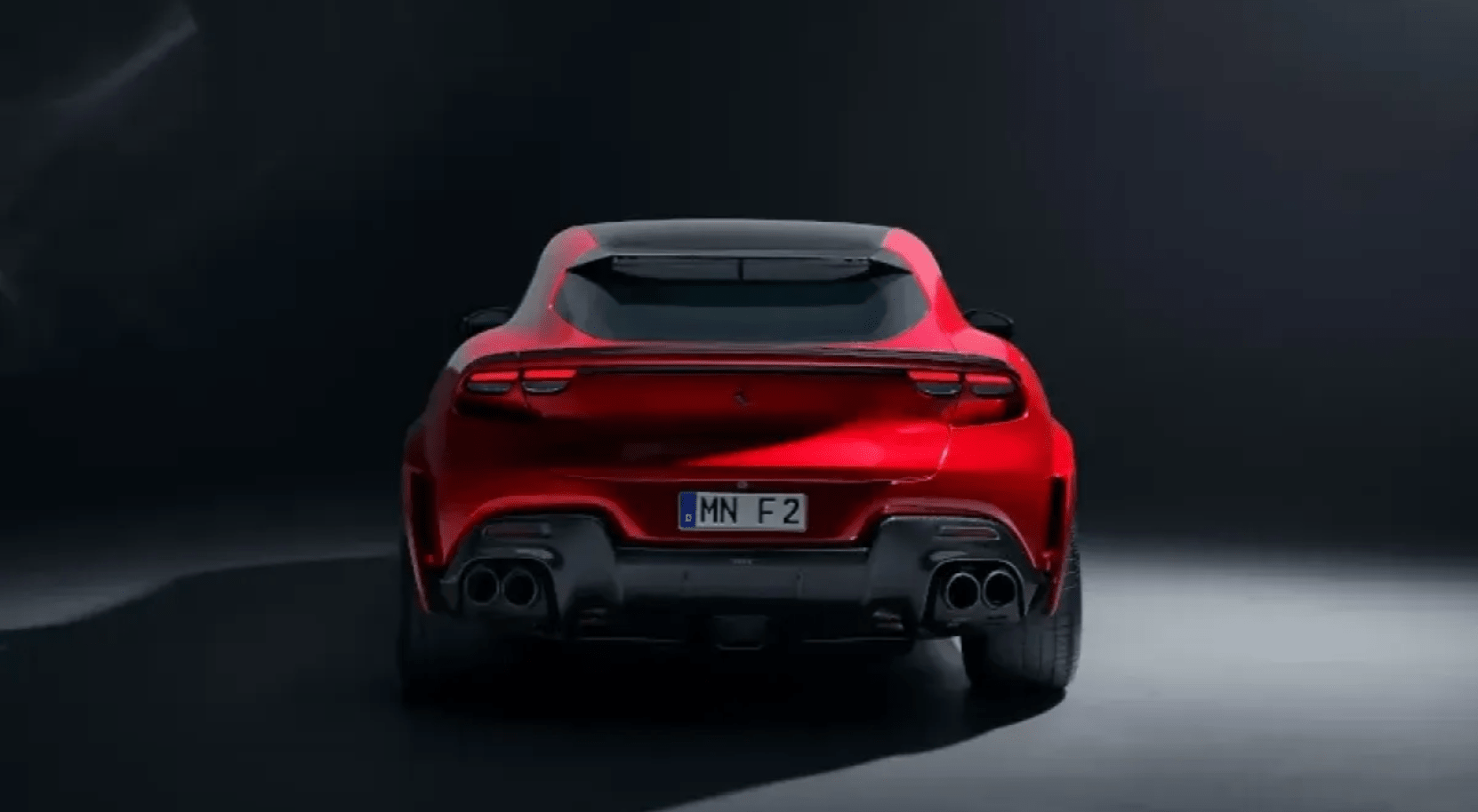 NOVITEC Diffuser Visible Carbon (original look) for Ferrari Purosangue - 412 Motorsport