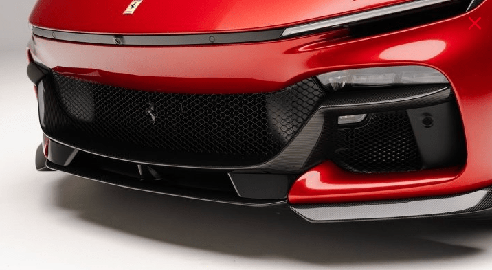 NOVITEC Front Bumper Attachment Visible Carbon for Ferrari Purosangue - 412 Motorsport