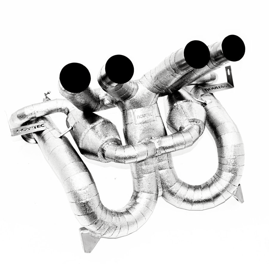 NOVITEC Lamborghini Revuelto power optimized exhaust system with flap - regulation, complete heat - protection - 412 Motorsport