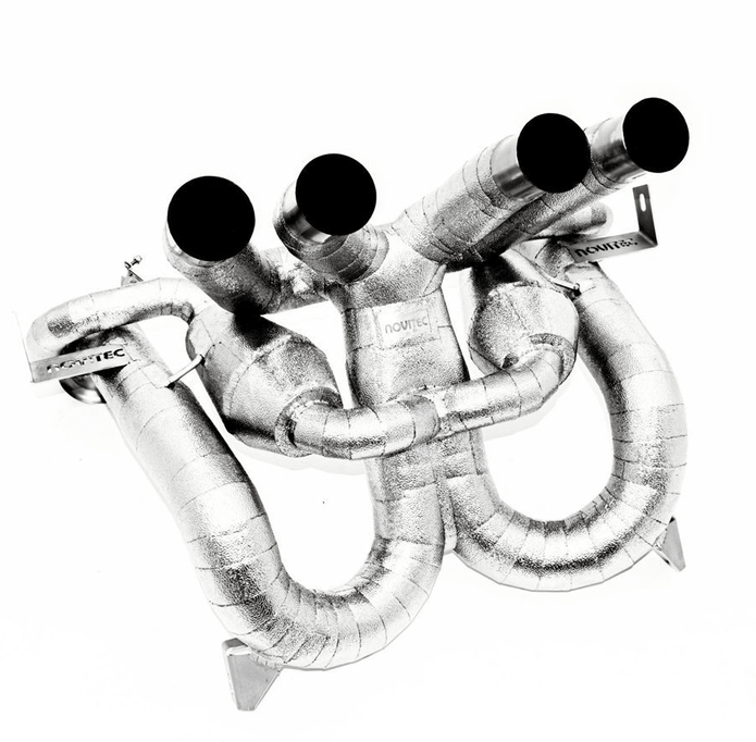NOVITEC Lamborghini Revuelto power optimized exhaust system with flap - regulation, complete heat - protection - 412 Motorsport