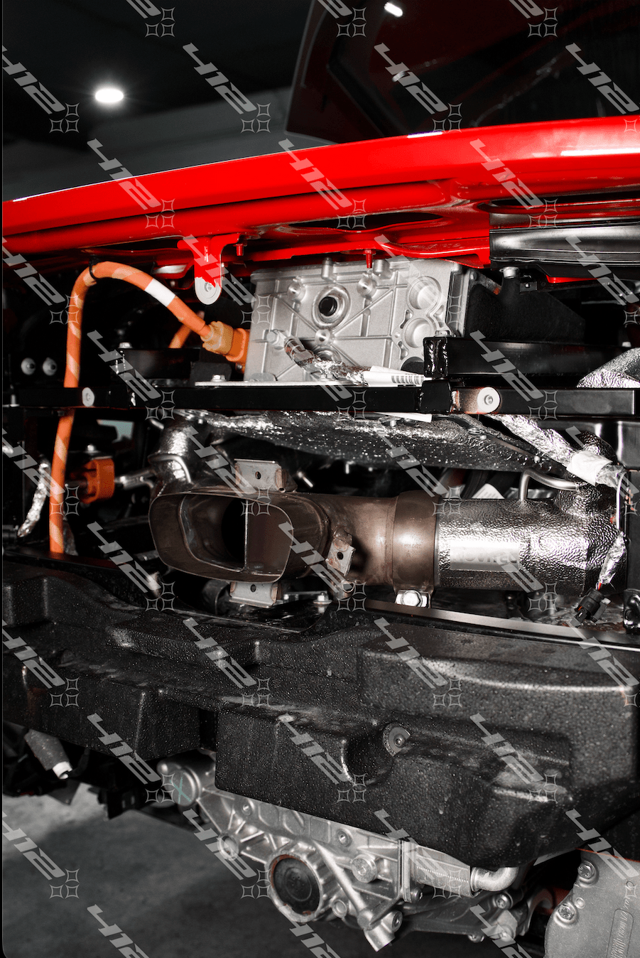 NOVITEC Stainless Steel Valved Exhaust System (with Flap - Regulation) for Ferrari 296 - 412 Motorsport