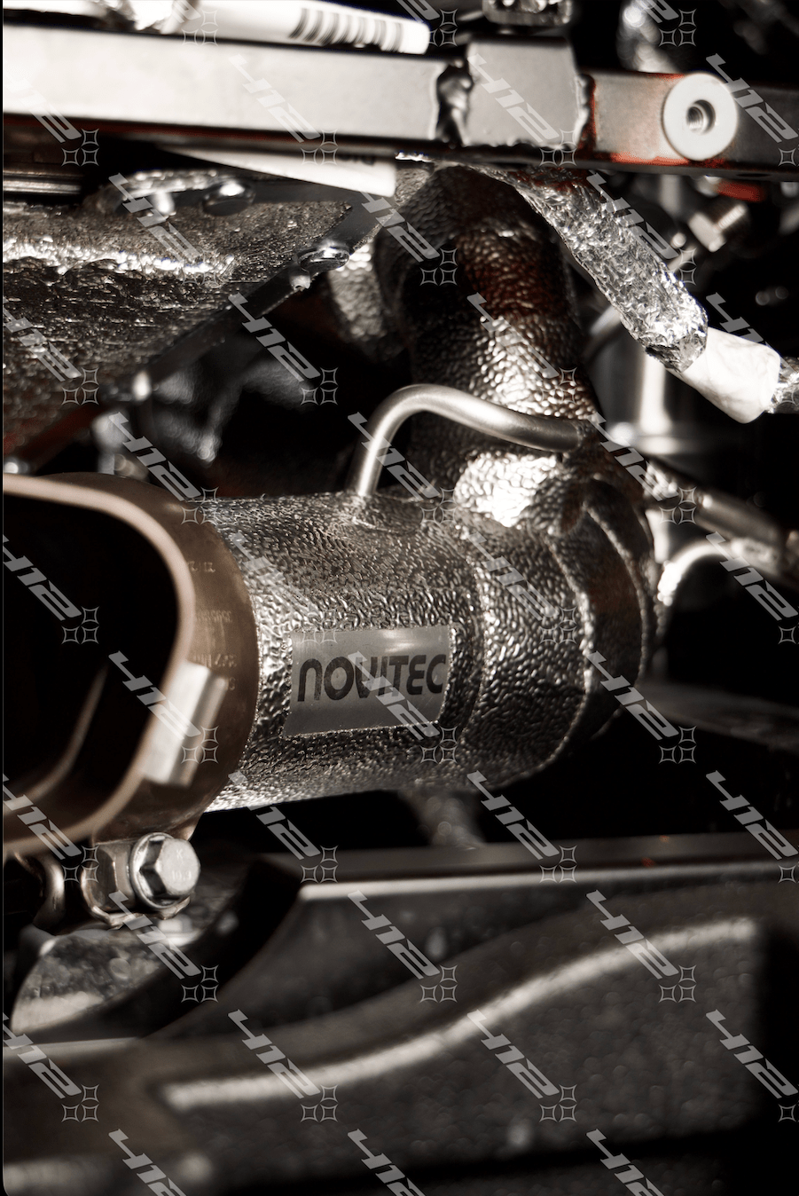 NOVITEC Stainless Steel Valved Exhaust System (with Flap - Regulation) for Ferrari 296 - 412 Motorsport