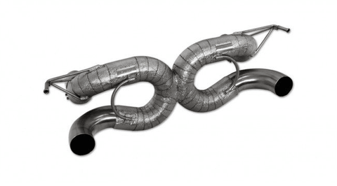 Power Optimized Exhaust System without Flap - Regulation, Complete Heat - Protection - 412 Motorsport