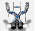 RYFT Titanium Race Exhaust w/satin black tips for McLaren 750s spider/coupe - 412 Motorsport