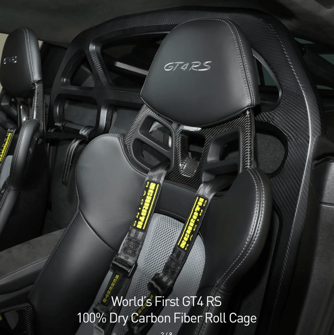 SilverRocket GT4 RS Dry Carbon Fiber Roll Cage & Harness Bar - 412 Motorsport
