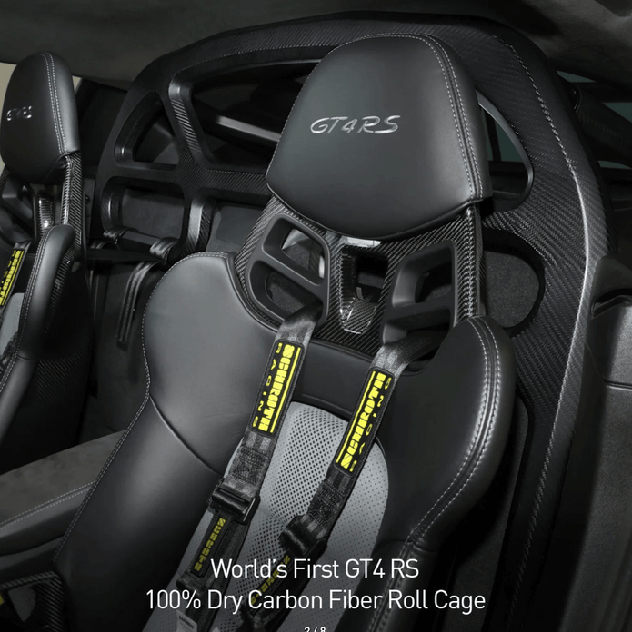 SilverRocket GT4 RS Dry Carbon Fiber Roll Cage & Harness Bar - 412 Motorsport