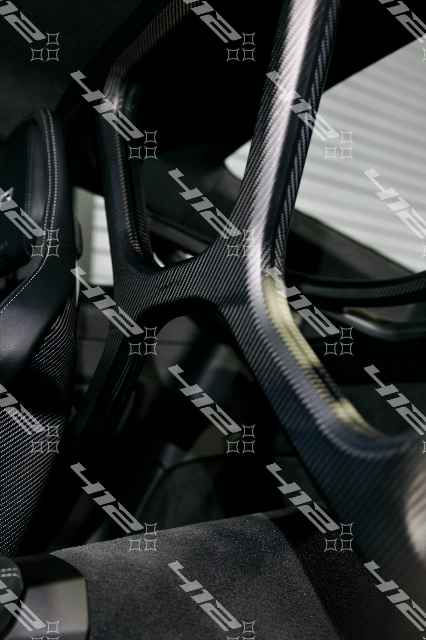 SilverRocket Seamless Dry Carbon Fiber Roll Cage for Porsche 992 GT3 - 412 Motorsport