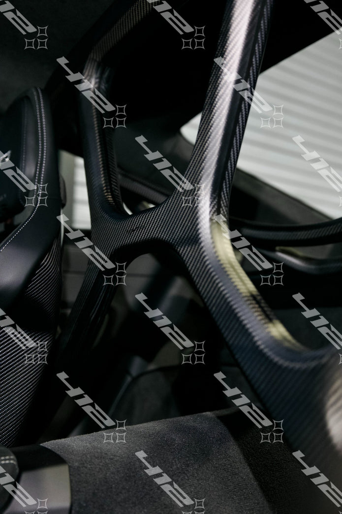 SilverRocket Seamless Dry Carbon Fiber Roll Cage for Porsche 992 GT3 - 412 Motorsport