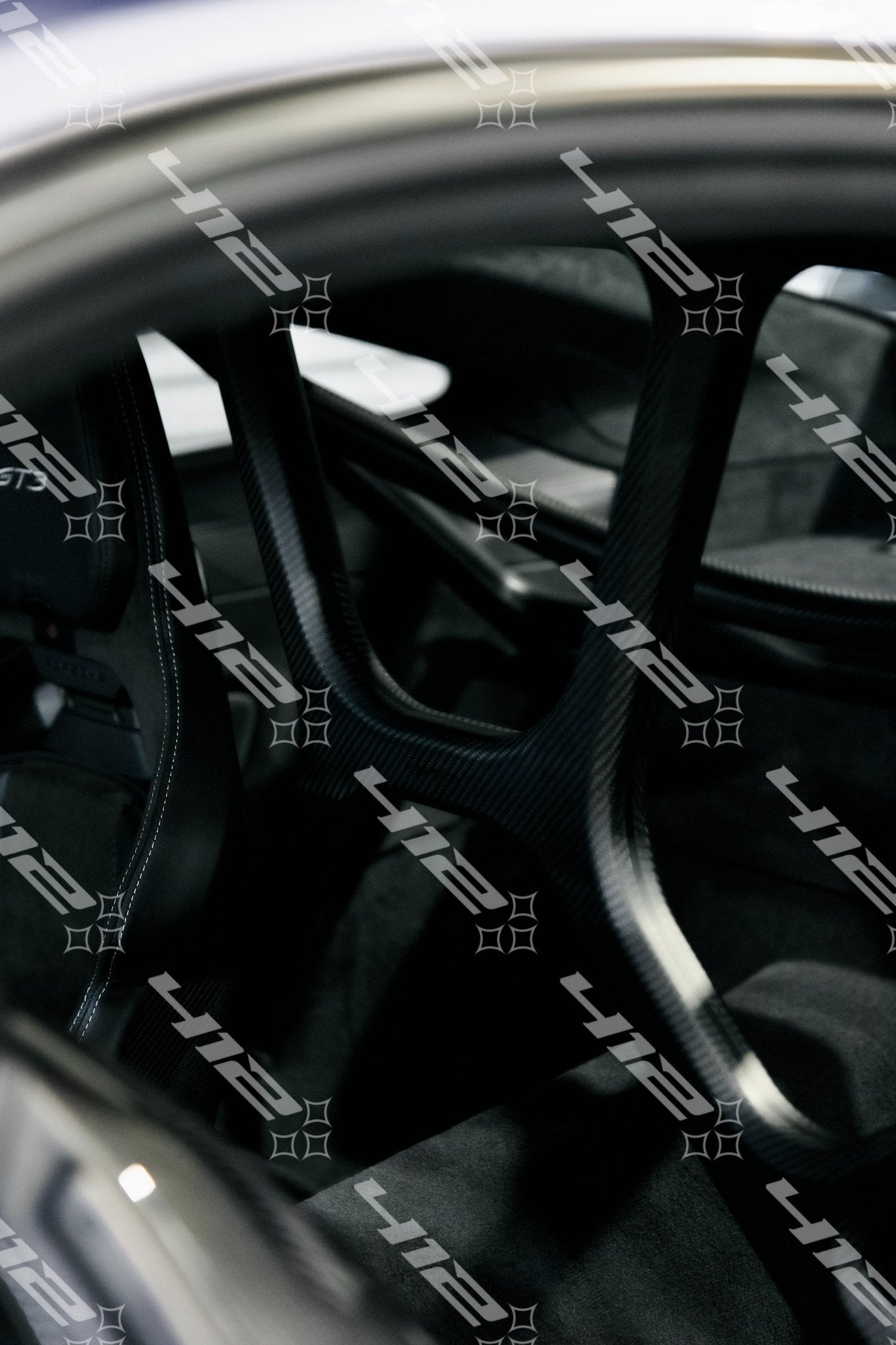 SilverRocket Seamless Dry Carbon Fiber Roll Cage for Porsche 992 GT3 - 412 Motorsport