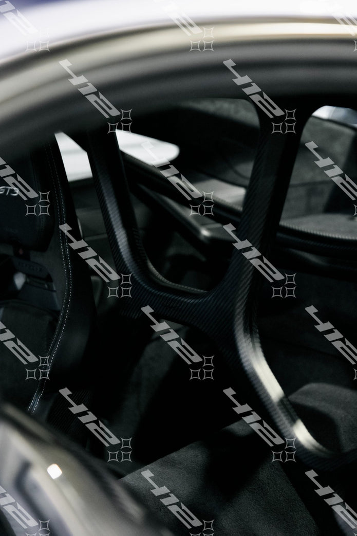 SilverRocket Seamless Dry Carbon Fiber Roll Cage for Porsche 992 GT3 - 412 Motorsport